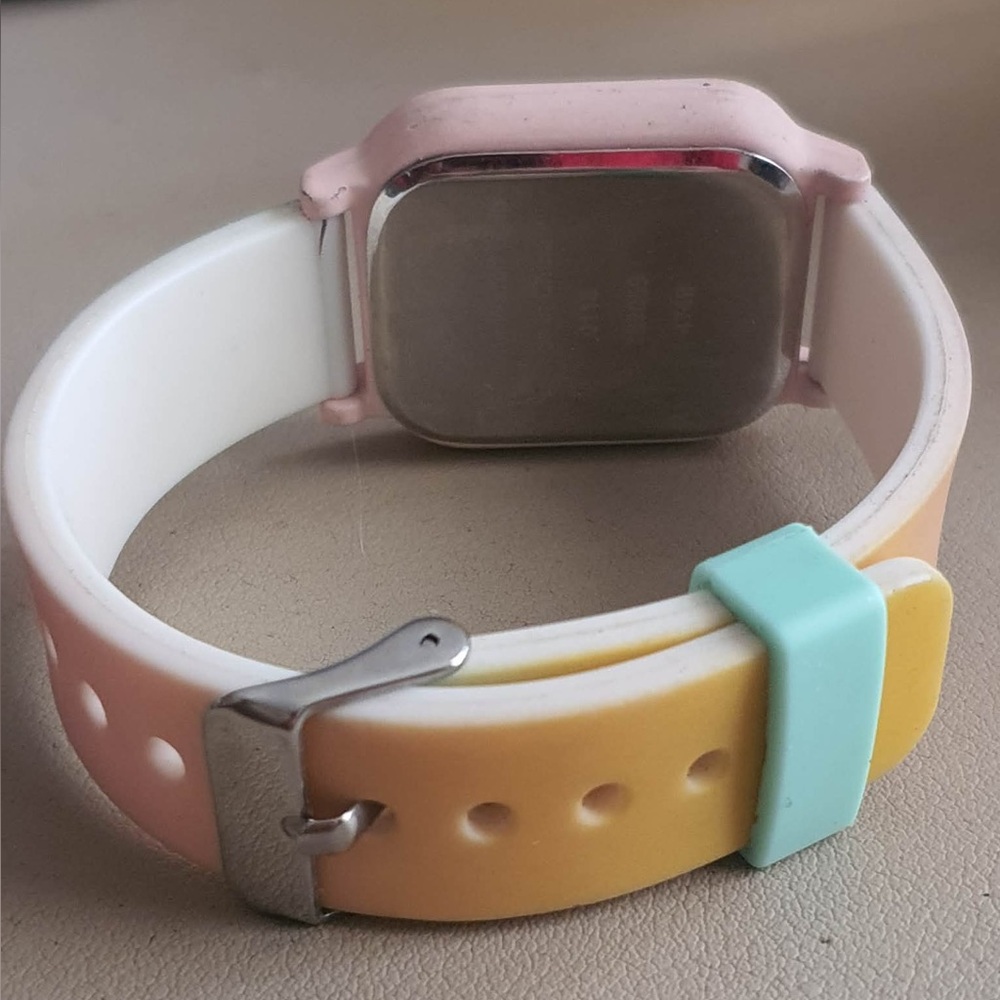 🦋10/$20🦋 Accutime Multicolor Silicone Touch Led Girl's Digital Watch - Picture 2 of 3